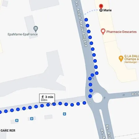 Proche Paris, Disney, Cite Descartes, Centrex Apartment *
