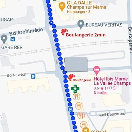 Apartment Proche Paris, Disney, Cite Descartes, Centrex *
